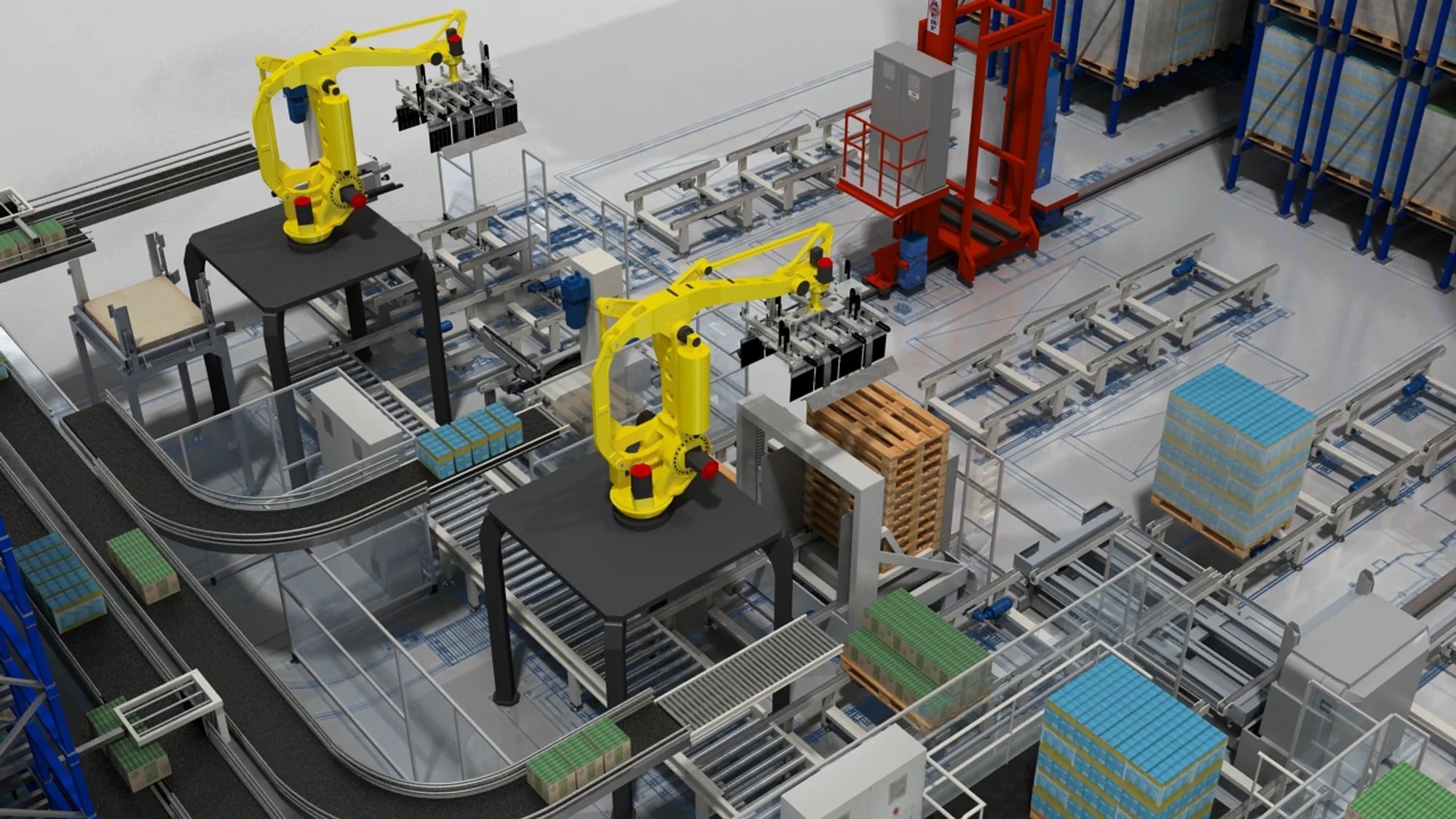Isole di Pallettizzazione Robotizzate — Trascar