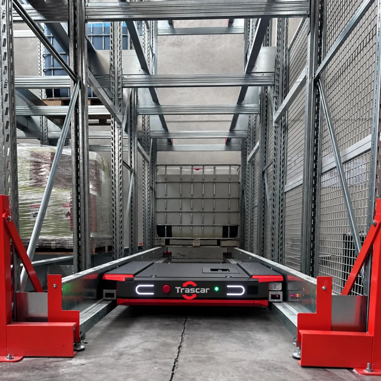Gamma Traslo con Satellite — Pallet Shuttle in canale